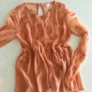 Cute Sheer Peplum Top New!!
